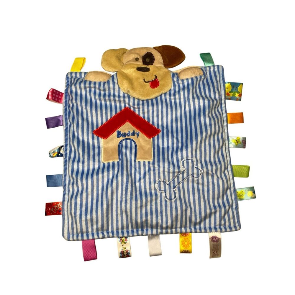 Taggies Baby Lovey Security Blanket Puppy Dog Crinkle Sensory Toy Newborn